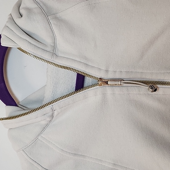 Lululemon Women's Scuba Oversized Half-Zip Hoodie cream Size XS/S - Picture 16 of 16